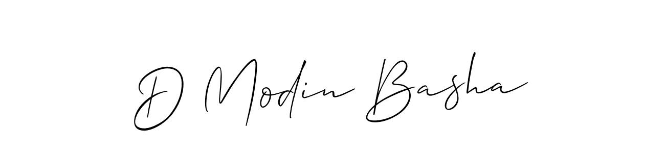 It looks lik you need a new signature style for name D Modin Basha. Design unique handwritten (Allison_Script) signature with our free signature maker in just a few clicks. D Modin Basha signature style 2 images and pictures png