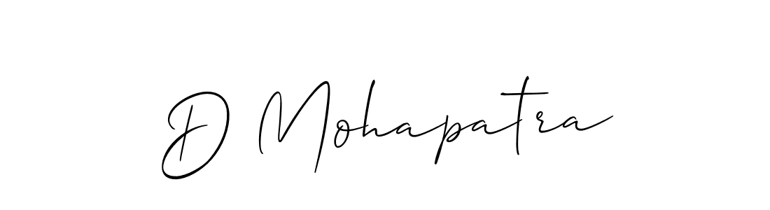 Also You can easily find your signature by using the search form. We will create D Mohapatra name handwritten signature images for you free of cost using Allison_Script sign style. D Mohapatra signature style 2 images and pictures png