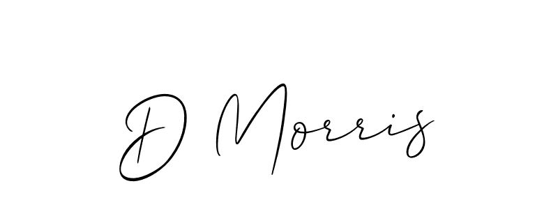 Make a beautiful signature design for name D Morris. With this signature (Allison_Script) style, you can create a handwritten signature for free. D Morris signature style 2 images and pictures png
