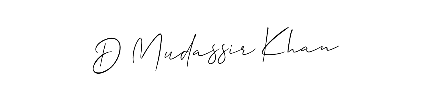 Once you've used our free online signature maker to create your best signature Allison_Script style, it's time to enjoy all of the benefits that D Mudassir Khan name signing documents. D Mudassir Khan signature style 2 images and pictures png