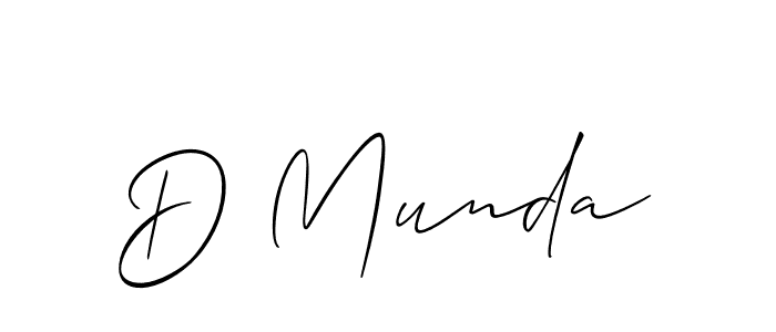 Make a beautiful signature design for name D Munda. Use this online signature maker to create a handwritten signature for free. D Munda signature style 2 images and pictures png