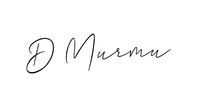 How to Draw D Murmu signature style? Allison_Script is a latest design signature styles for name D Murmu. D Murmu signature style 2 images and pictures png