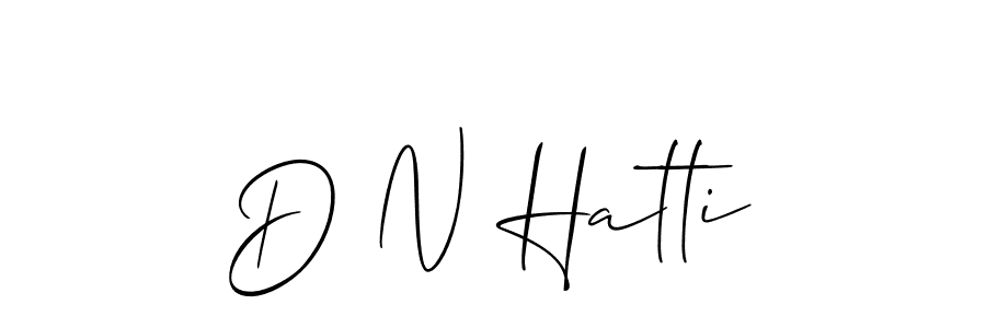 Best and Professional Signature Style for D N Hatti. Allison_Script Best Signature Style Collection. D N Hatti signature style 2 images and pictures png
