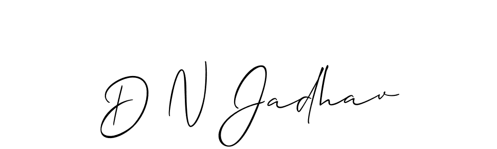 How to Draw D N Jadhav signature style? Allison_Script is a latest design signature styles for name D N Jadhav. D N Jadhav signature style 2 images and pictures png