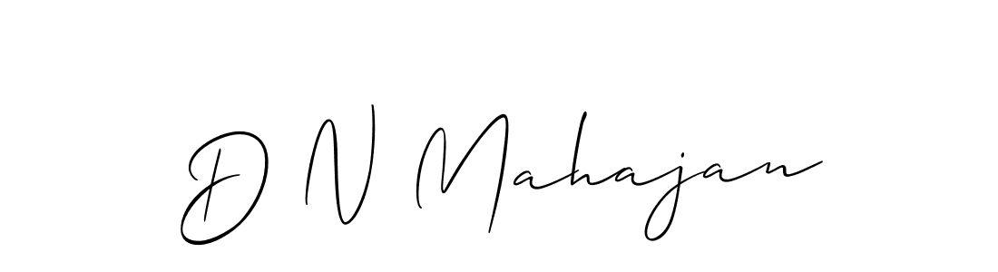 D N Mahajan stylish signature style. Best Handwritten Sign (Allison_Script) for my name. Handwritten Signature Collection Ideas for my name D N Mahajan. D N Mahajan signature style 2 images and pictures png