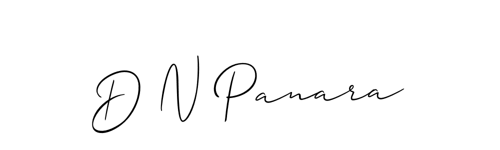 Allison_Script is a professional signature style that is perfect for those who want to add a touch of class to their signature. It is also a great choice for those who want to make their signature more unique. Get D N Panara name to fancy signature for free. D N Panara signature style 2 images and pictures png