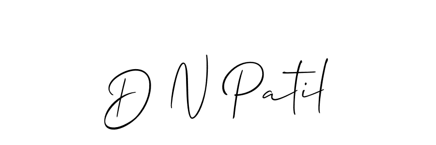 D N Patil stylish signature style. Best Handwritten Sign (Allison_Script) for my name. Handwritten Signature Collection Ideas for my name D N Patil. D N Patil signature style 2 images and pictures png