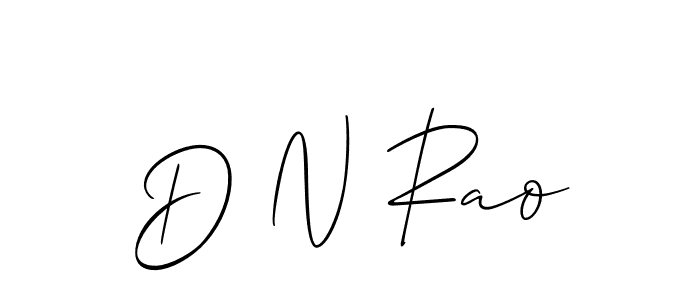 if you are searching for the best signature style for your name D N Rao. so please give up your signature search. here we have designed multiple signature styles  using Allison_Script. D N Rao signature style 2 images and pictures png