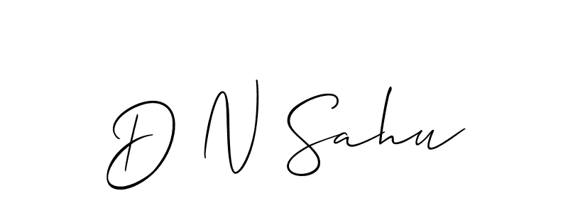 Best and Professional Signature Style for D N Sahu. Allison_Script Best Signature Style Collection. D N Sahu signature style 2 images and pictures png