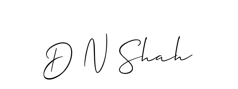 if you are searching for the best signature style for your name D N Shah. so please give up your signature search. here we have designed multiple signature styles  using Allison_Script. D N Shah signature style 2 images and pictures png