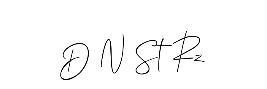 Make a beautiful signature design for name D N St Rz. With this signature (Allison_Script) style, you can create a handwritten signature for free. D N St Rz signature style 2 images and pictures png