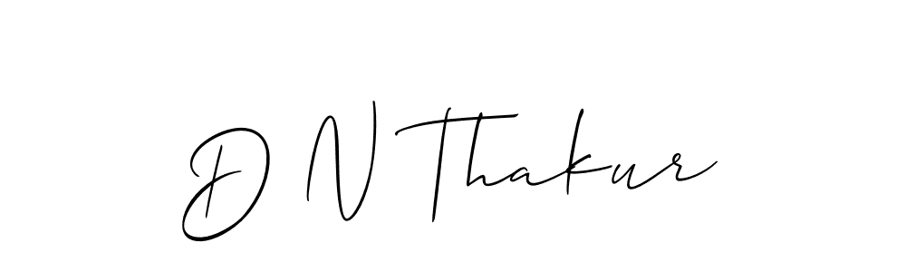 How to make D N Thakur signature? Allison_Script is a professional autograph style. Create handwritten signature for D N Thakur name. D N Thakur signature style 2 images and pictures png