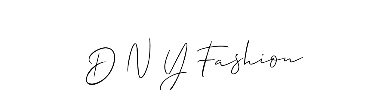 Make a short D N Y Fashion signature style. Manage your documents anywhere anytime using Allison_Script. Create and add eSignatures, submit forms, share and send files easily. D N Y Fashion signature style 2 images and pictures png