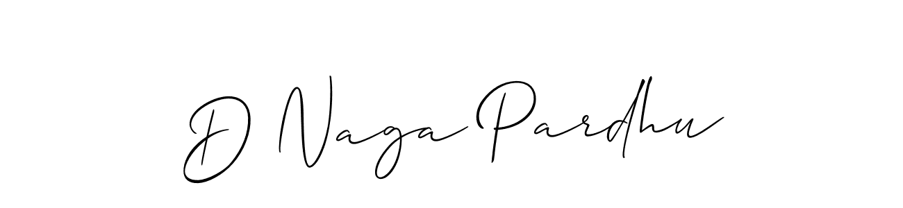 How to Draw D Naga Pardhu signature style? Allison_Script is a latest design signature styles for name D Naga Pardhu. D Naga Pardhu signature style 2 images and pictures png
