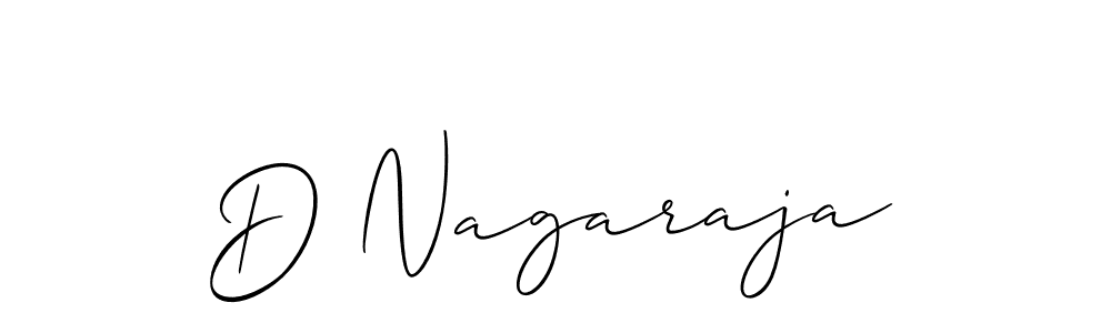 You should practise on your own different ways (Allison_Script) to write your name (D Nagaraja) in signature. don't let someone else do it for you. D Nagaraja signature style 2 images and pictures png