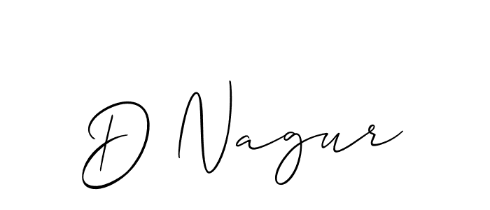 Make a beautiful signature design for name D Nagur. Use this online signature maker to create a handwritten signature for free. D Nagur signature style 2 images and pictures png