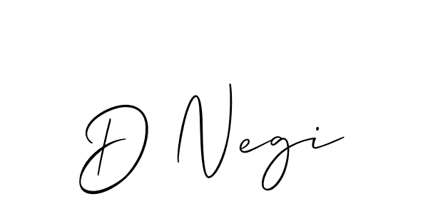 Similarly Allison_Script is the best handwritten signature design. Signature creator online .You can use it as an online autograph creator for name D Negi. D Negi signature style 2 images and pictures png