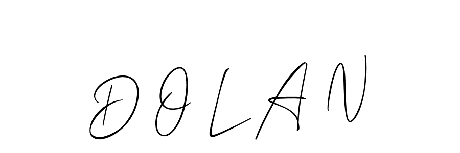 Best and Professional Signature Style for D O L A N. Allison_Script Best Signature Style Collection. D O L A N signature style 2 images and pictures png