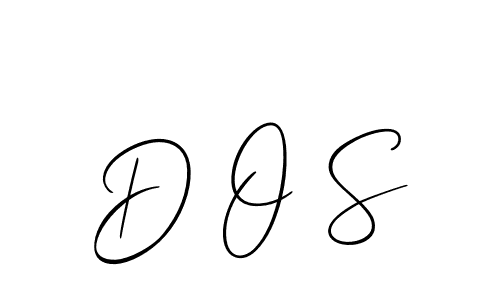 Create a beautiful signature design for name D O S. With this signature (Allison_Script) fonts, you can make a handwritten signature for free. D O S signature style 2 images and pictures png