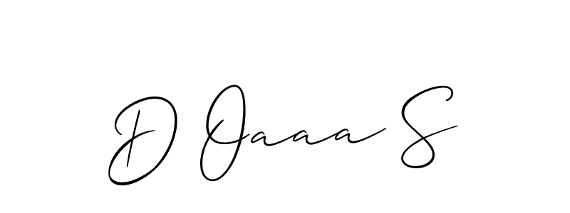 How to make D Oaaa S name signature. Use Allison_Script style for creating short signs online. This is the latest handwritten sign. D Oaaa S signature style 2 images and pictures png