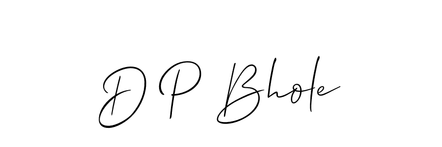 Make a beautiful signature design for name D P Bhole. Use this online signature maker to create a handwritten signature for free. D P Bhole signature style 2 images and pictures png