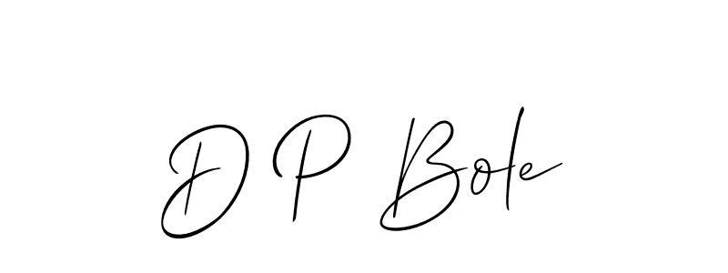 How to make D P Bole signature? Allison_Script is a professional autograph style. Create handwritten signature for D P Bole name. D P Bole signature style 2 images and pictures png