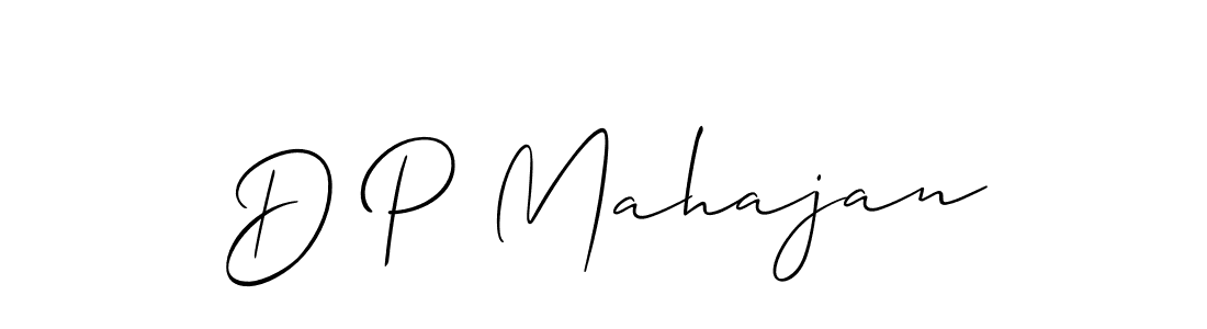 Also You can easily find your signature by using the search form. We will create D P Mahajan name handwritten signature images for you free of cost using Allison_Script sign style. D P Mahajan signature style 2 images and pictures png
