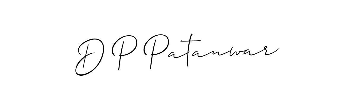 Best and Professional Signature Style for D P Patanwar. Allison_Script Best Signature Style Collection. D P Patanwar signature style 2 images and pictures png