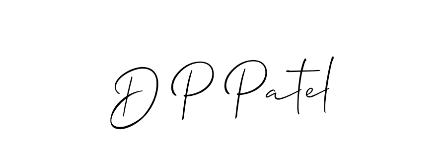 How to make D P Patel signature? Allison_Script is a professional autograph style. Create handwritten signature for D P Patel name. D P Patel signature style 2 images and pictures png