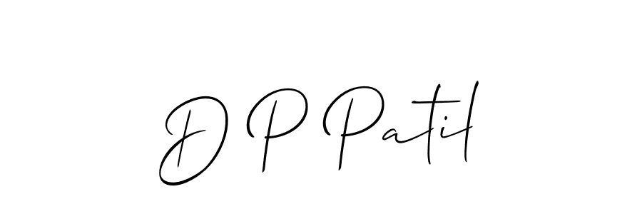 Also You can easily find your signature by using the search form. We will create D P Patil name handwritten signature images for you free of cost using Allison_Script sign style. D P Patil signature style 2 images and pictures png