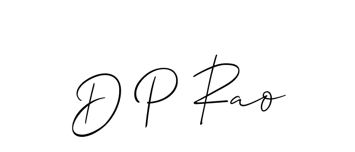 if you are searching for the best signature style for your name D P Rao. so please give up your signature search. here we have designed multiple signature styles  using Allison_Script. D P Rao signature style 2 images and pictures png