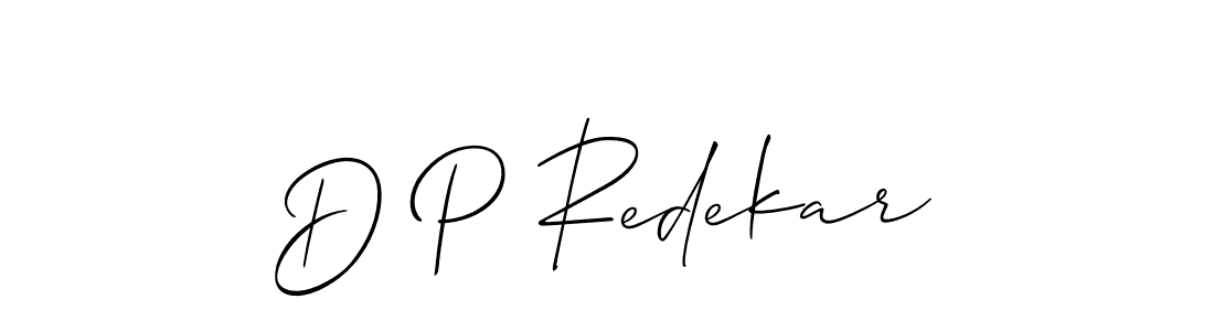 Also we have D P Redekar name is the best signature style. Create professional handwritten signature collection using Allison_Script autograph style. D P Redekar signature style 2 images and pictures png