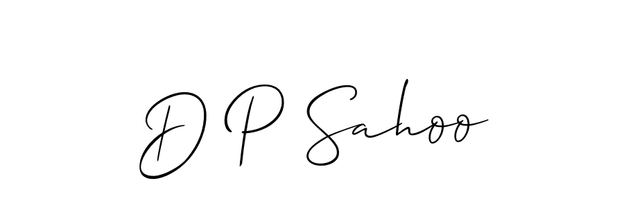 Create a beautiful signature design for name D P Sahoo. With this signature (Allison_Script) fonts, you can make a handwritten signature for free. D P Sahoo signature style 2 images and pictures png