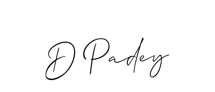 Allison_Script is a professional signature style that is perfect for those who want to add a touch of class to their signature. It is also a great choice for those who want to make their signature more unique. Get D Padey name to fancy signature for free. D Padey signature style 2 images and pictures png