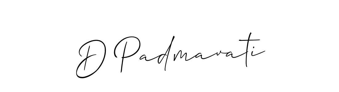 D Padmavati stylish signature style. Best Handwritten Sign (Allison_Script) for my name. Handwritten Signature Collection Ideas for my name D Padmavati. D Padmavati signature style 2 images and pictures png