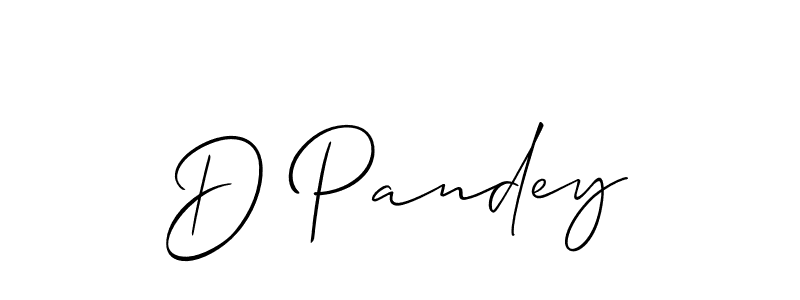 You should practise on your own different ways (Allison_Script) to write your name (D Pandey) in signature. don't let someone else do it for you. D Pandey signature style 2 images and pictures png