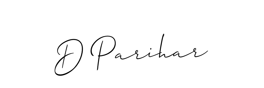 You should practise on your own different ways (Allison_Script) to write your name (D Parihar) in signature. don't let someone else do it for you. D Parihar signature style 2 images and pictures png