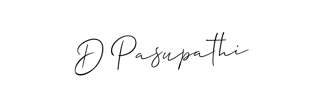 Also we have D Pasupathi name is the best signature style. Create professional handwritten signature collection using Allison_Script autograph style. D Pasupathi signature style 2 images and pictures png