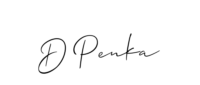 Best and Professional Signature Style for D Penka. Allison_Script Best Signature Style Collection. D Penka signature style 2 images and pictures png