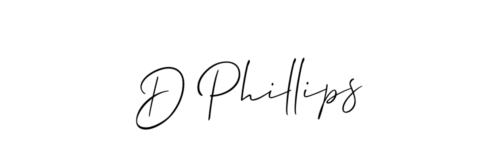 Make a beautiful signature design for name D Phillips. With this signature (Allison_Script) style, you can create a handwritten signature for free. D Phillips signature style 2 images and pictures png