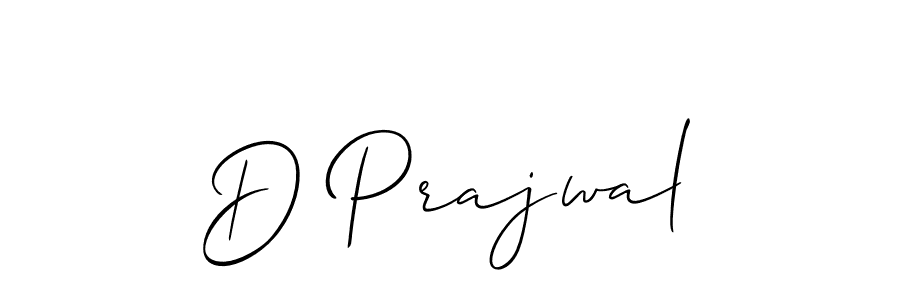 Make a beautiful signature design for name D Prajwal. With this signature (Allison_Script) style, you can create a handwritten signature for free. D Prajwal signature style 2 images and pictures png