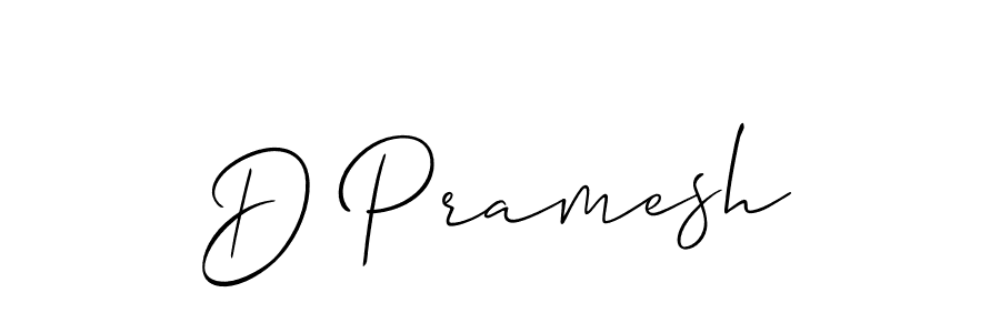 Also we have D Pramesh name is the best signature style. Create professional handwritten signature collection using Allison_Script autograph style. D Pramesh signature style 2 images and pictures png