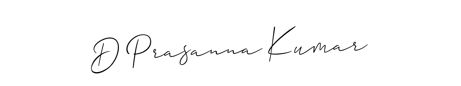 Also You can easily find your signature by using the search form. We will create D Prasanna Kumar name handwritten signature images for you free of cost using Allison_Script sign style. D Prasanna Kumar signature style 2 images and pictures png
