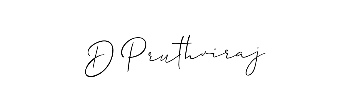 Design your own signature with our free online signature maker. With this signature software, you can create a handwritten (Allison_Script) signature for name D Pruthviraj. D Pruthviraj signature style 2 images and pictures png