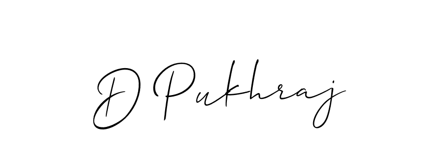 Best and Professional Signature Style for D Pukhraj. Allison_Script Best Signature Style Collection. D Pukhraj signature style 2 images and pictures png
