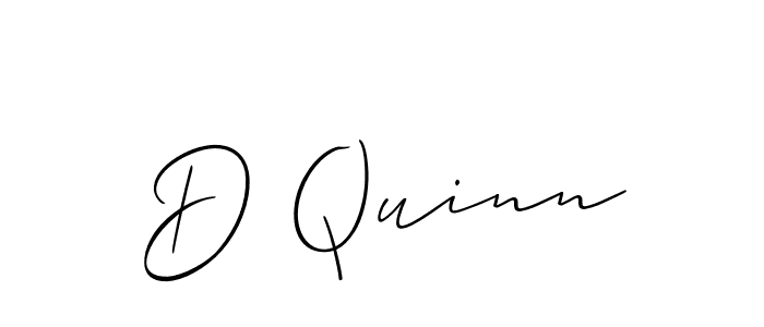 Make a beautiful signature design for name D Quinn. With this signature (Allison_Script) style, you can create a handwritten signature for free. D Quinn signature style 2 images and pictures png