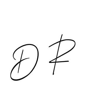 Make a beautiful signature design for name D R. With this signature (Allison_Script) style, you can create a handwritten signature for free. D R signature style 2 images and pictures png