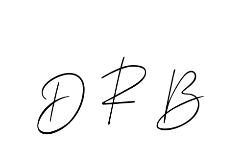 Create a beautiful signature design for name D R B. With this signature (Allison_Script) fonts, you can make a handwritten signature for free. D R B signature style 2 images and pictures png