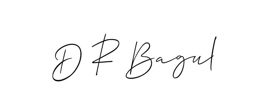 D R Bagul stylish signature style. Best Handwritten Sign (Allison_Script) for my name. Handwritten Signature Collection Ideas for my name D R Bagul. D R Bagul signature style 2 images and pictures png