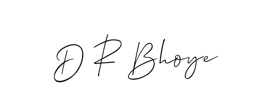 Create a beautiful signature design for name D R Bhoye. With this signature (Allison_Script) fonts, you can make a handwritten signature for free. D R Bhoye signature style 2 images and pictures png